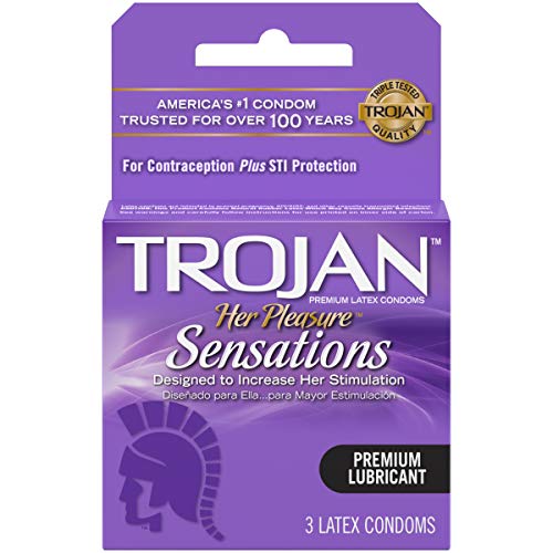 Trojan - Her Pleasure Condoms 3 Latex Condoms Per Box