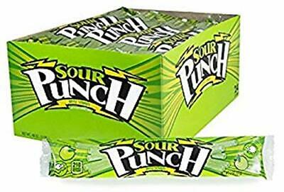 Sour Punch Straws Sweet & Sour Apple Candy 2-oz 24-Tray Wholesale
