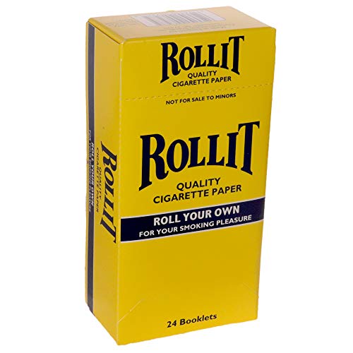 Roll It Single Wide Quality Cigarette Papers (24 Booklets Of 100 Leaves)