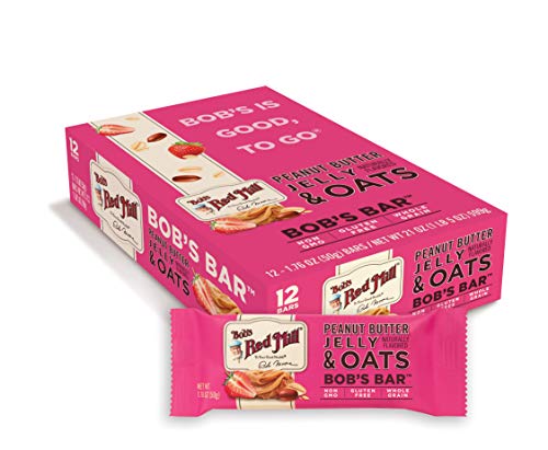Bob's Red Mill Rm Pnt Btr Jelly Oat Bar 12 Per Box