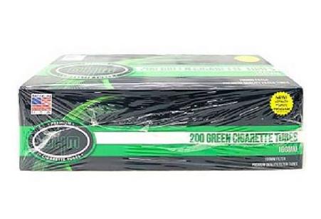 Ohm Green Menthol 100mm Cigarette Tubes 200 Count Per Box