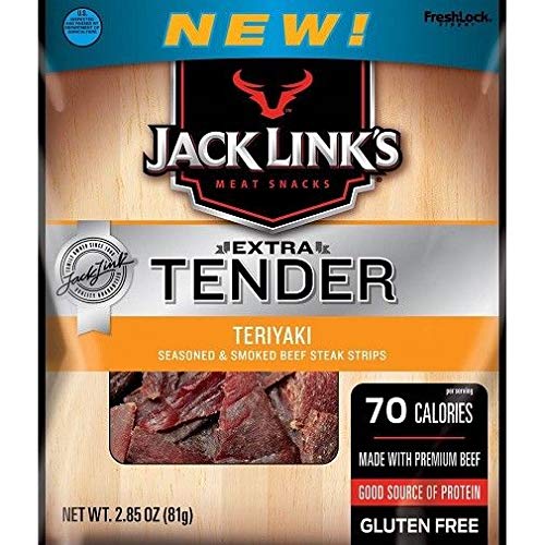 JACK LINKS EXTRA TERIYAKI 3.25OZ Beef Jerky Bag