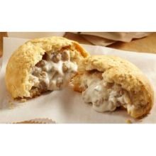 Johnsonville Sausage and Gravy Stuffed in a Buttermilk Biscuit, 4 Ounce -- 16 per case.