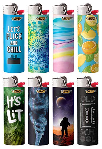 BIC New Favorites Limited Special Edition Series Lighters, Set of 8 New Collectible Designs