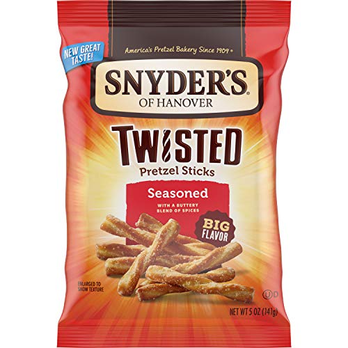 Snyder's of Hanover Seasoned Twisted Pretzel Sticks 5oz 8-Pack Wholesale