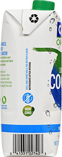 Goya Foods Organic Coconut Water 100% Pure 16.9-Fluid Ounce 24-Pack Wholesale Display
