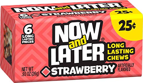 Now and Later Strawberry Long Lasting Chew Candy (24-pack)