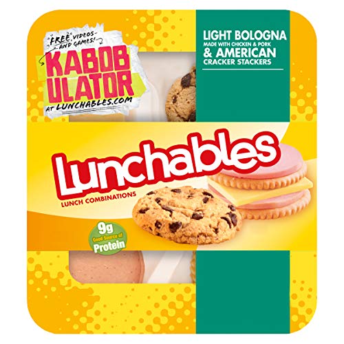 Lunchables Bologna & American Cheese with Crackers and Chips Ahoy Cookie Lunch Combination (3.1 oz Tray)