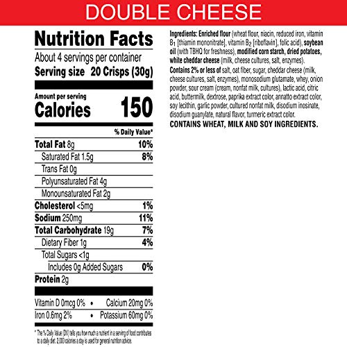 Cheez-It It Snapd Dbl Cheese 2.2 oz 6 Per Box