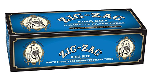 Zig Zag Light King Size Cigarette Tubes 200 Count Per Box (5-Boxes)