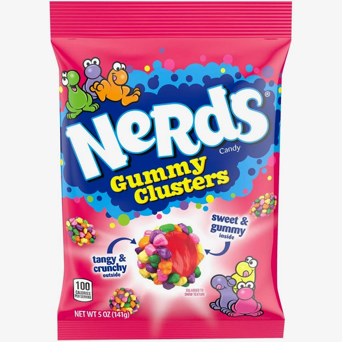 Nerds Gummy Cluster Rainbow Peg Bag 5 oz Single Bag