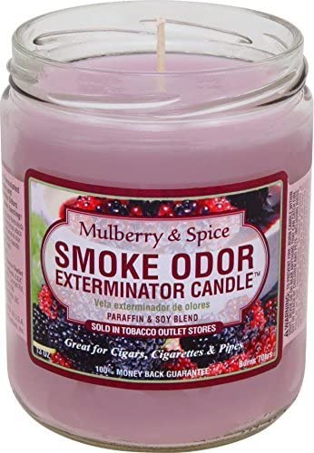 Smoke Odor Exterminator 13 oz Jar Candle Mulberry and Spice 13oz by Smokers Candle