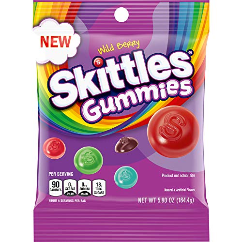 Skittles Wild Berry Gummy Candy, 5.8 oz Bag