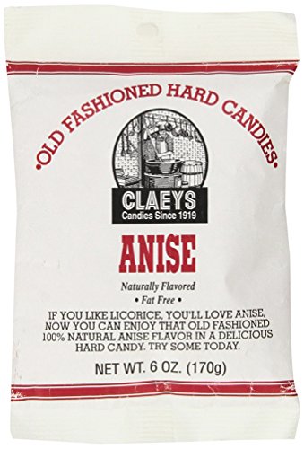 Claey's Old Fashioned Hard Candy 6 Ounce Bag, Natural Anise