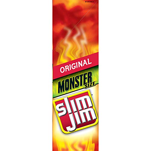 Slim Jim Monster Smoked Meat Sticks Original, 1.94-Ounce (18 Count)