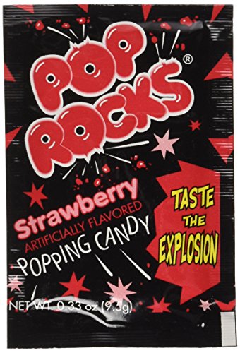 Pop Rocks Strawberry; 0.66 oz. Packs, 24 Packs/Box