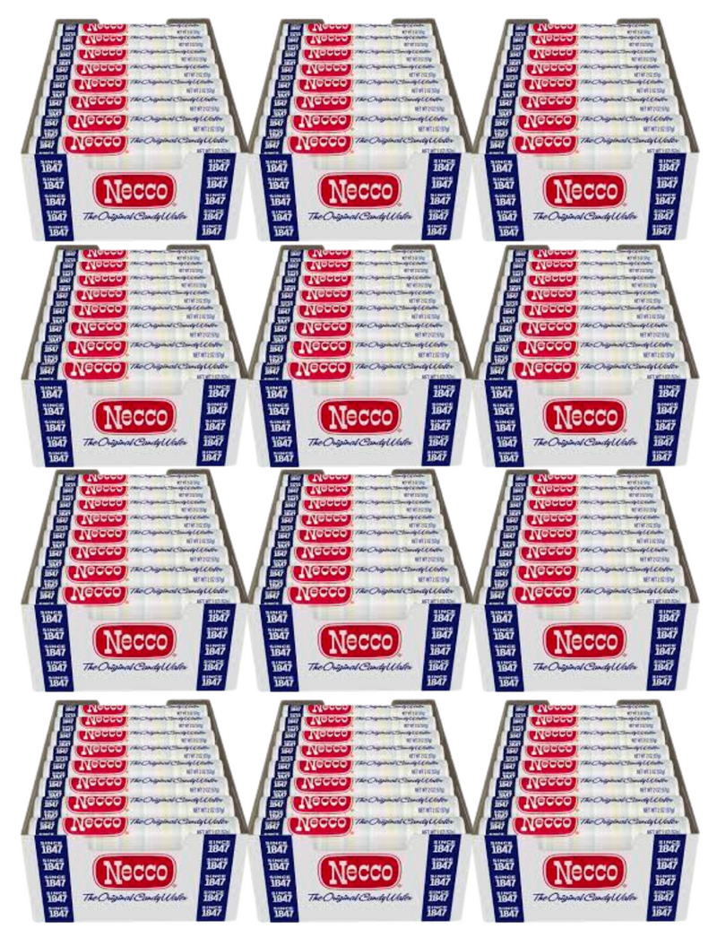 Necco, The Original Candy Wafers, Bulk 2 Ounce Rolls 24 Per Pack (Case of 12)