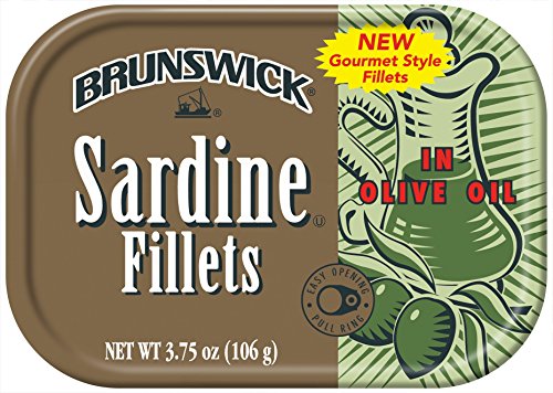 BRUNSWICK Wild Caught Sardine Fillets in Olive Oil (1-Can)