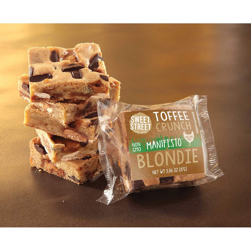 Sweet Street Individually Wrapped Toffee Crunch Manifesto Blondie, 3.6 Ounce