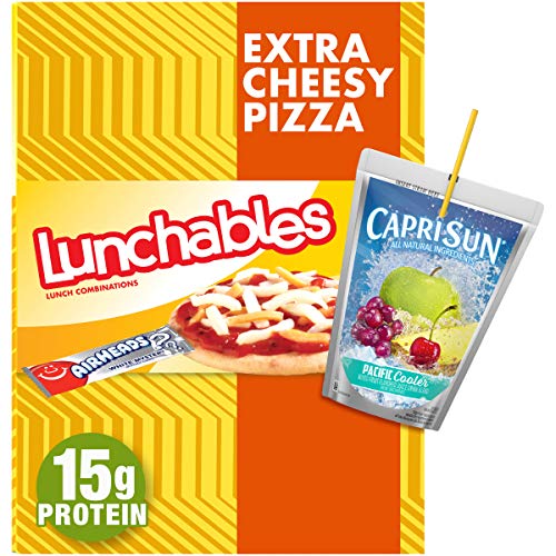 Lunchables Extra Cheesy Pizza Capri Sun Pacific Cooler Airheads Lunch Combination 10.6 oz Tray