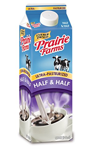 Prairie Farms, Half and Half UHT Cream, Quart, 32 oz