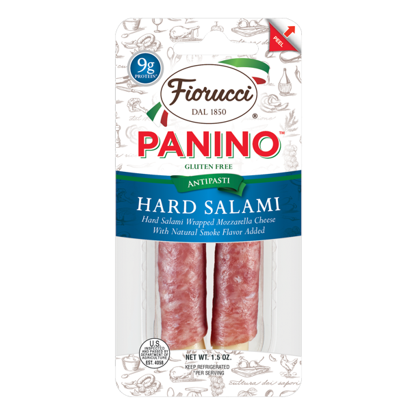 FIORUCCI Hard Salami and Mozzarella Panino 8-Count 1.5-Ounce Wholesale