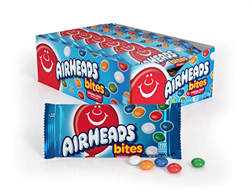 Airheads Bites Candy Movie Theater Bag Fruit Non Melting 2 oz (Bulk Pack of 18)