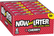 Now & Later Original Cherry Taffy Chews Candy 24-Pack Wholesale