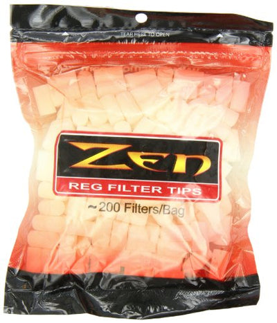 Zen Filter Tips Regular 200 Count Per Bag