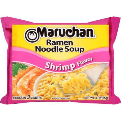 Maruchan Shrimp Flavor Ramen Noodle Soup, 3 Ounce