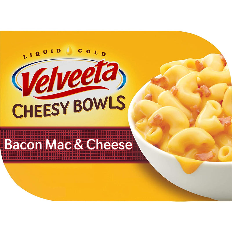 Velveeta Cheesy Bowls Bacon Mac & Cheese (9 oz Sleeve) (1-Bowl)