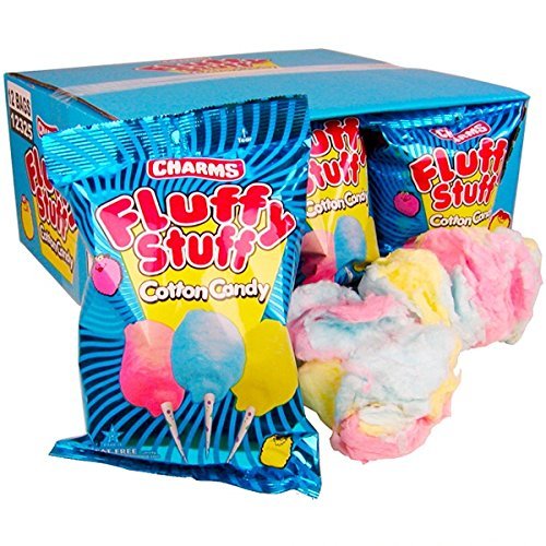 Fluffy Stuff Cotton Candy Box of 1 oz Bags (12-pack)