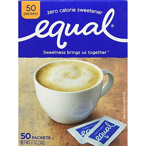 EQUAL 0 Calorie Sweetener 50 Packets