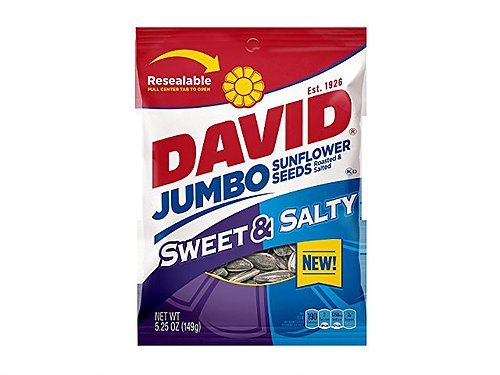 DAVID Jumbo Sweet & Salty Sunflower Seeds 5.25 oz