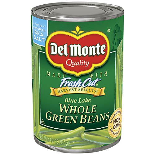 Del Monte Canned Harvest Select Whole Green Beans, 14.5 Ounce Can