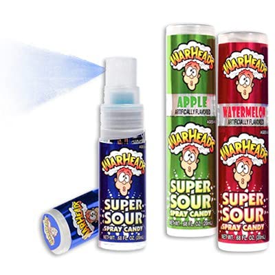Impact Warheads Super Sour Spray Candy, .68-Ounce Units (Pack of 24)