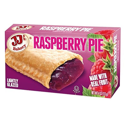 JJ's Bakery Lightly Glazed Snack Pies 4oz (Raspberry)