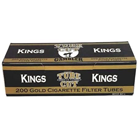 gambler tube cut gold tobacco 100's Filter Tubes 200 Count 100mm filter tubes200 per boxTube Cut Tube Cut Gambler Cigarette Tobacco