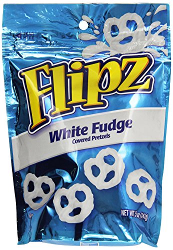 Demet's Flipz White Fudge Pretzels, 5 oz Bag