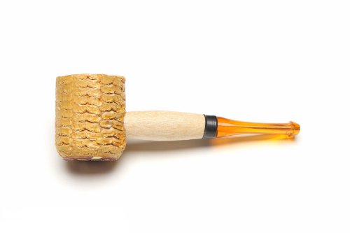 Missouri Meerschaum Mini Varnished Gold Stem Corncob Tobacco Pipe Wholesale 36-Pack