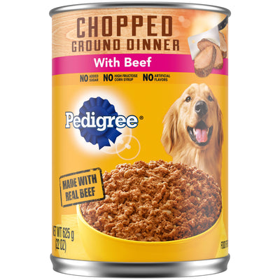 Pedigree Chopped Ground Dinner Dog Food - Beef - 22oz Can