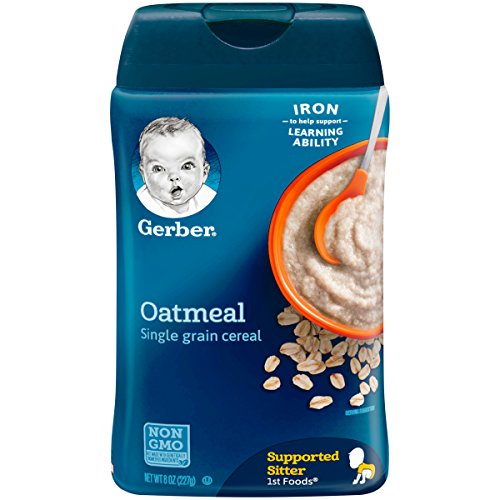 Gerber Single-Grain Oatmeal Baby Cereal, 8 Ounces