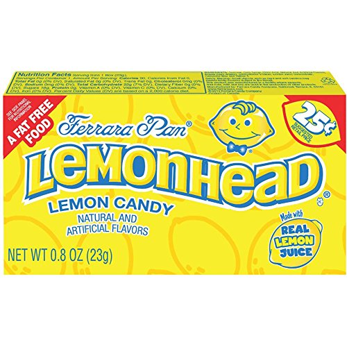 Lemonhead Hard Candy, 24 Count, 0.80 oz