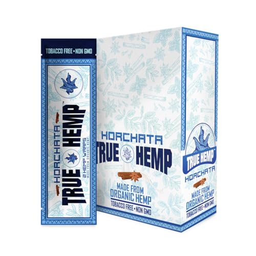 True Hemp All-Natural Non-GMO Hemp Wraps 2-Count 25-Pack Wholesale Display