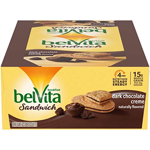 Belvita Dark Chocolate Creme Breakfast Biscuit Sandwiches, 14.08 Oz, 8 Ct
