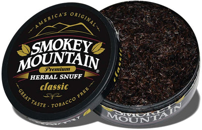 Smokey Mountain Herbal Snuff Nicotine-Free and Tobacco-Free (Classic) (1 can)