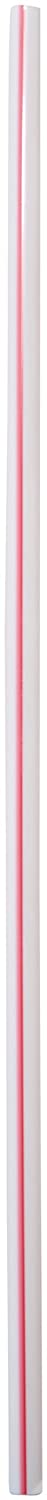 Cell-O-Core TJW4/500WHT/RD Paper-Wrapped Tall Jumbo Straw, 10-1/4" Length, White/Red (4 Packs of 500)