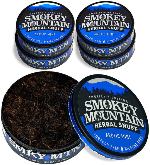 Smokey Mountain Herbal Snuff Arctic Mint Nicotine-Free Tobacco-Free Wholesale