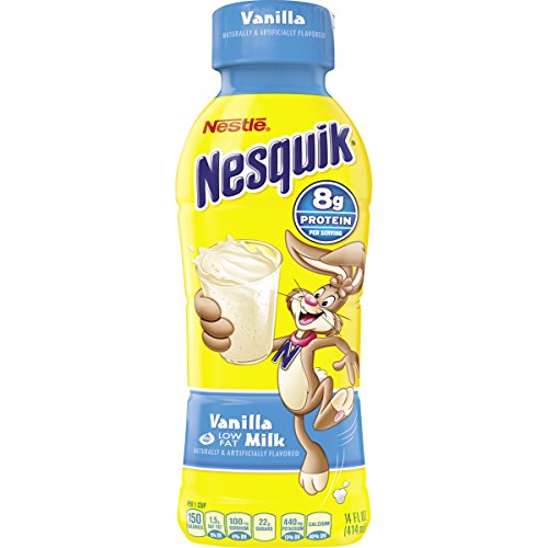 Nesquick Ready To Drink Vanilla, 14 oz (12-Bottles)
