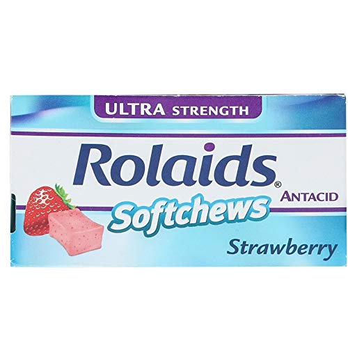 Rolaids 8566876 Ultra Strength Antacid Softchews 6 Strawberry Chews (Pack of 12)